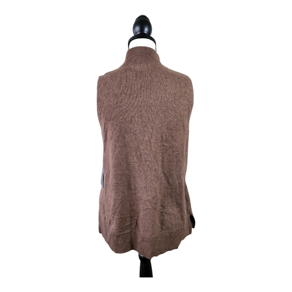 Halston 100% Cashmere sleeveless turtleneck sweater - Picture 3 of 7